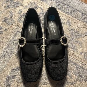 New with Tags Juicy Couture Black Glitter Mary Jane Shoes